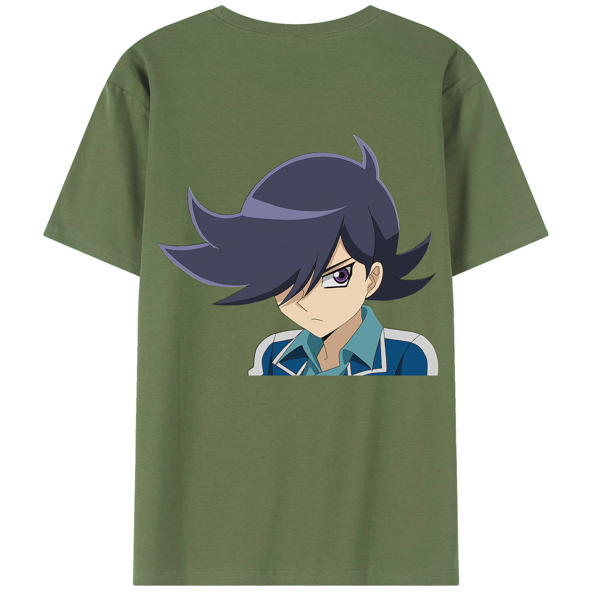 （画像用） 遊☆戯☆王 Yu-Gi-Oh! 綿100％ メンズ半袖Tシャツ（バックプリント） 通気性